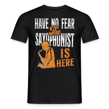 Les saxophones n’ont pas peur de la - T-shirt homme - noir - Devant - AI Model Male 178 light (178cm)