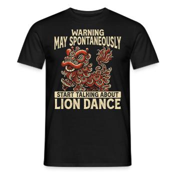 Danse du Lion Nouvel An Chinois Danse du Lion - T-shirt homme - noir - Devant - AI Model Male 178 light (178cm)