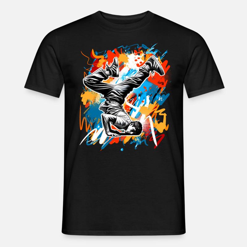 Breakdance - Männer T-Shirt - Schwarz