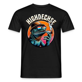 Herbe Kiffen Highdechse - T-shirt homme - noir - Devant - AI Model Male 178 light (178cm)