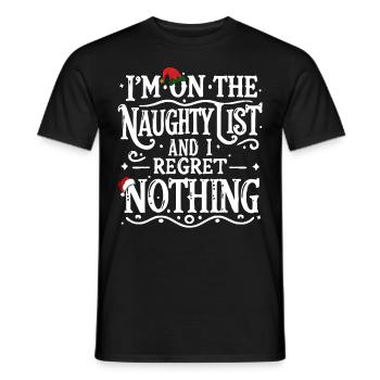 Sur la liste des vilains - T-shirt homme - noir - Devant - AI Model Male 178 light (178cm)