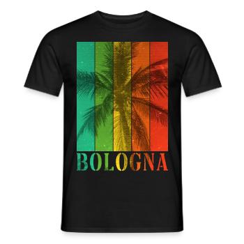 Bologne Italie Été Palmiers Plage Mer Vacances - T-shirt homme - noir - Devant - AI Model Male 178 light (178cm)