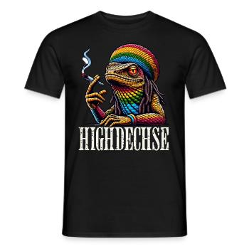 High Lizard - Men's T-Shirt - black - Front - AI Model Male 178 light (178cm)