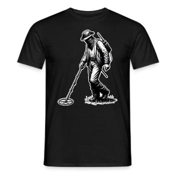 Détecteur de métaux de sonde - T-shirt homme - noir - Devant - AI Model Male 178 light (178cm)