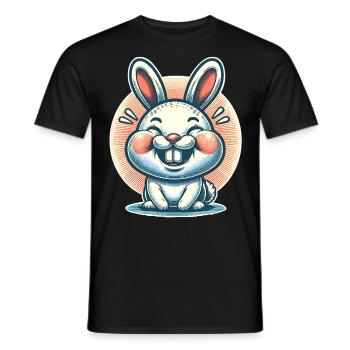 Rabbit Rabbit - Men's T-Shirt - black - Front - AI Model Male 178 light (178cm)