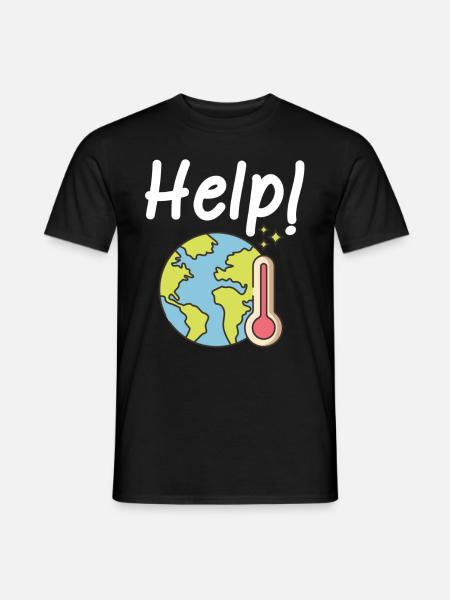 Climate change Climate protection - Men's T-Shirt - black