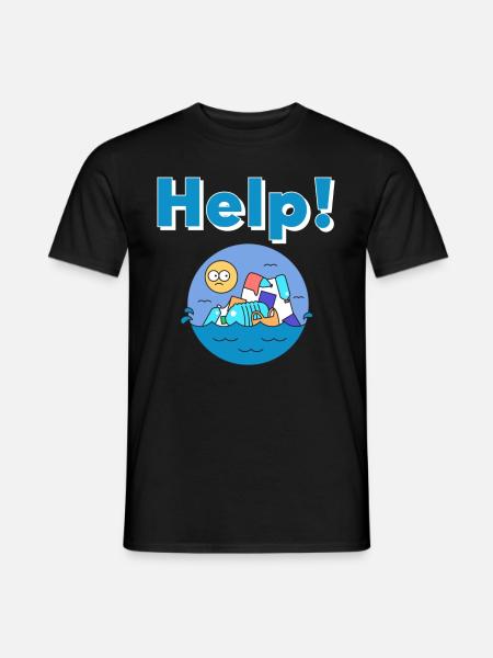 Plastic Nature Conservation Environmental Protection - Men's T-Shirt - black