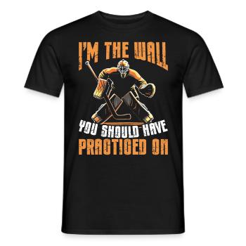 Hockey Goalkeeper Hockey Goalkeeper - Men's T-Shirt - black - Front - AI Model Male 178 light (178cm)