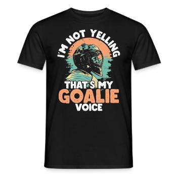 Hockey Goalkeeper Hockey Goalkeeper - Men's T-Shirt - black - Front - AI Model Male 178 light (178cm)