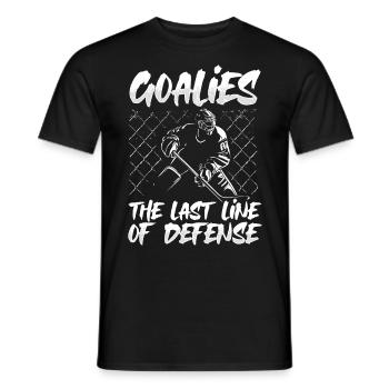 Eishockey Torwart Eishockey Torhüter - Männer T-Shirt - Schwarz - Vorne - AI Model Male 178 light (178cm)