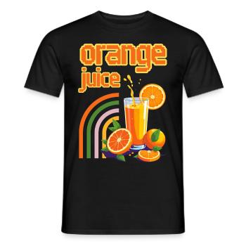 Jus d'orange - T-shirt homme - noir - Devant - AI Model Male 178 light (178cm)