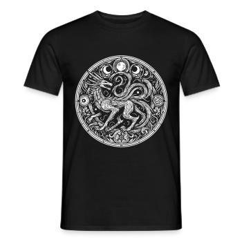 Chupacabra - Gruseliges Fabelwesen Design - Männer T-Shirt - Schwarz - Vorne - AI Model Male 178 light (178cm)