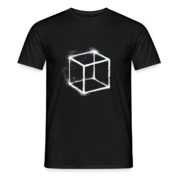 Würfel - Männer T-Shirt - Schwarz - Vorne - AI Model Male 178 light (178cm)