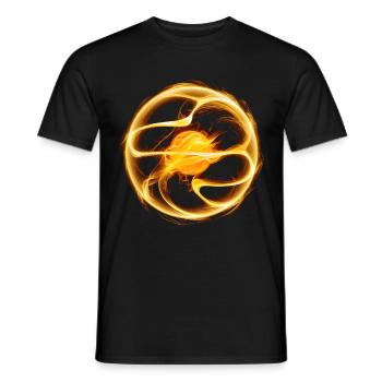 Energy ball - Men's T-Shirt - black - Front - AI Model Male 178 light (178cm)