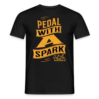 E-Bike E-Biker - Men's T-Shirt - black - Front - AI Model Male 178 light (178cm)