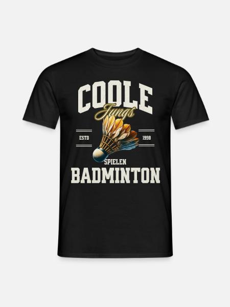 Badminton - Männer T-Shirt - Schwarz