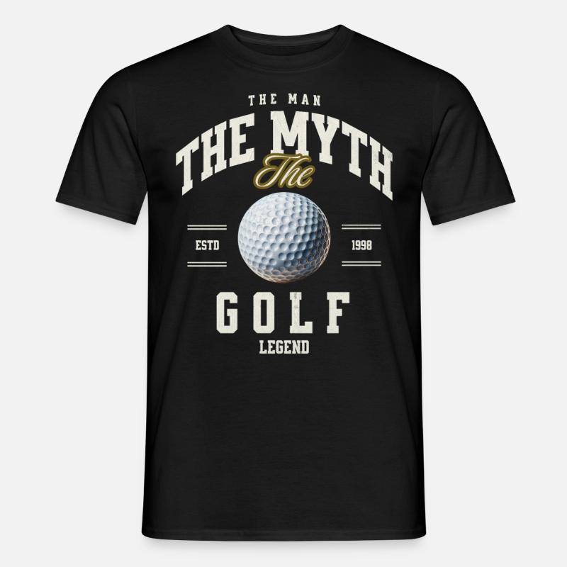 Golf - Männer T-Shirt - Schwarz