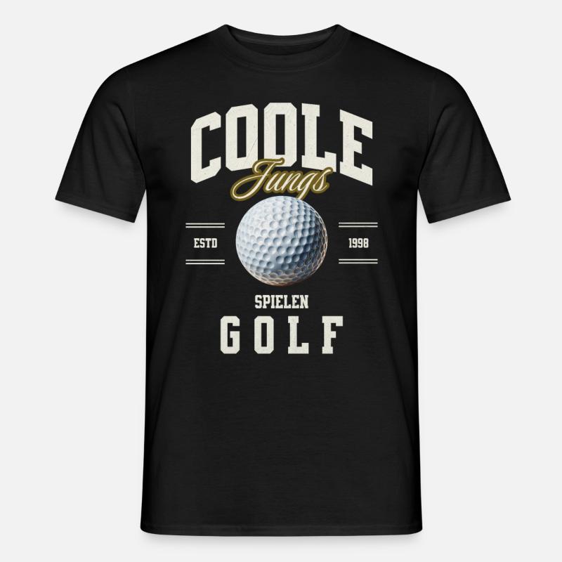Golf - Männer T-Shirt - Schwarz