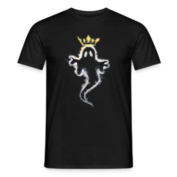 Fantôme avec une couronne - T-shirt homme - noir - Devant - AI Model Male 178 light (178cm)