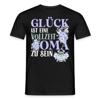 Omi GLÜCK IST EINE VOLLZEIT OMA ZU SEIN Geburtstag - Männer T-Shirt - Schwarz - Vorne - AI Model Male 178 light (178cm)