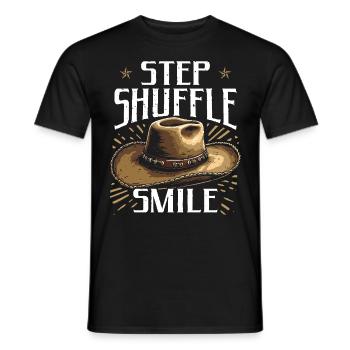 Line Dance Country Musik Cowboy Linedance - Männer T-Shirt - Schwarz - Vorne - AI Model Male 178 light (178cm)