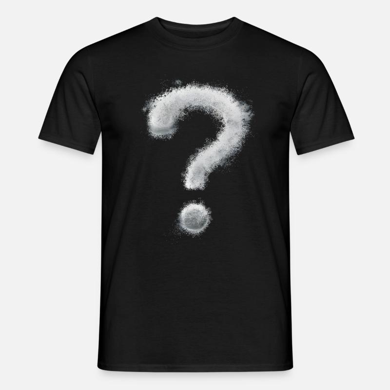 Fragezeichen - Männer T-Shirt - Schwarz