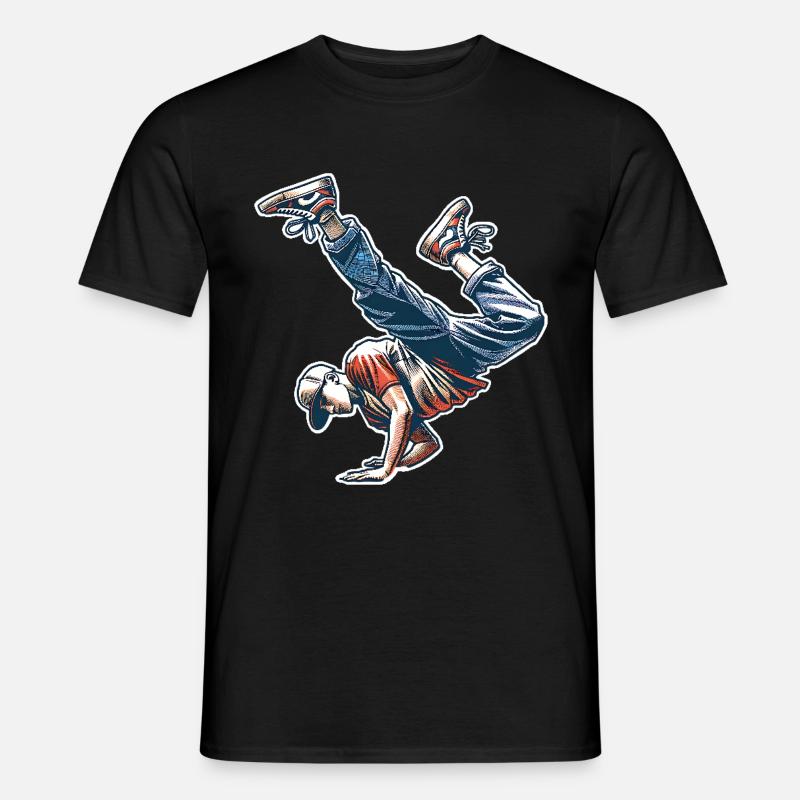 Breakdance - Männer T-Shirt - Schwarz