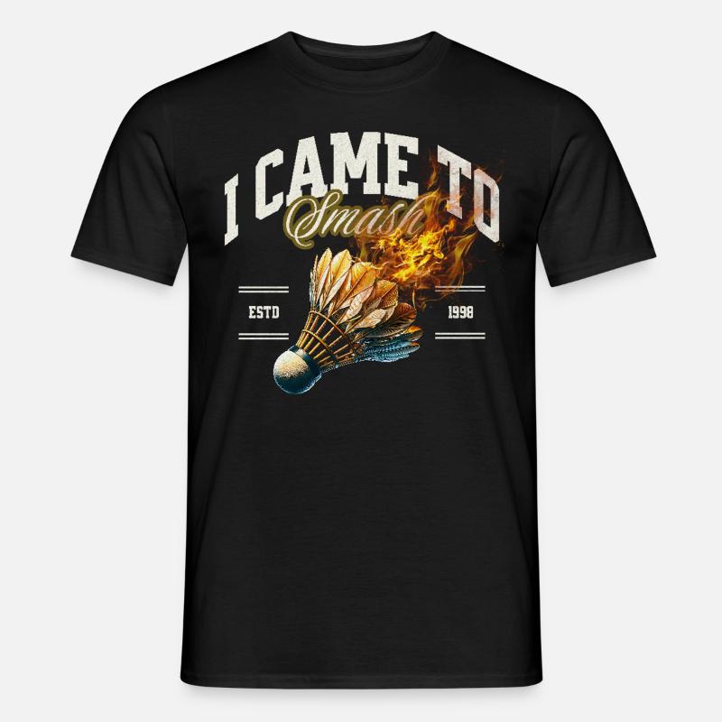 Badminton - Männer T-Shirt - Schwarz