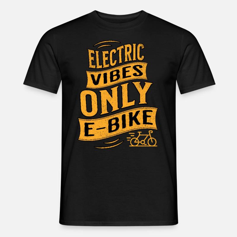 E-Bike E-Biker - Männer T-Shirt - Schwarz