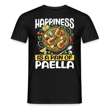 Paella Spanische Küche Meeresfrüchte - Männer T-Shirt - Schwarz - Vorne - AI Model Male 178 light (178cm)