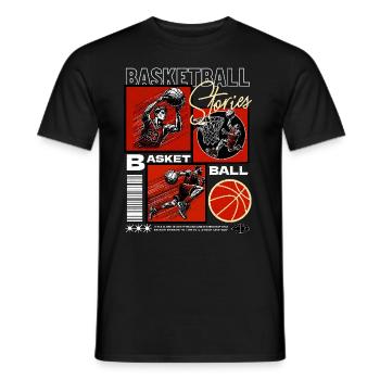 Basket-ball Joueurs de basket-ball - T-shirt homme - noir - Devant - AI Model Male 178 light (178cm)
