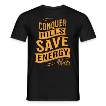 E-Bike E-Biker - Men's T-Shirt - black - Front - AI Model Male 178 light (178cm)