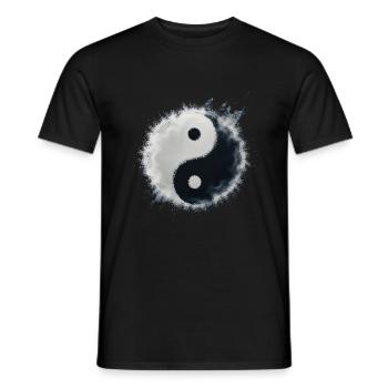 Yin Yang - T-shirt homme - noir - Devant - AI Model Male 178 light (178cm)