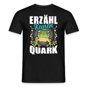 Froschkostüm Karneval ERZÄHL KEINEN QUARK Lustig - Männer T-Shirt - Schwarz - Vorne - AI Model Male 178 light (178cm)