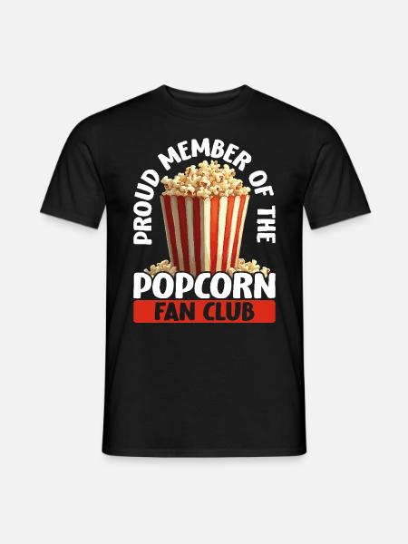 Fier membre du Popcorn Fan Club - T-shirt homme - noir
