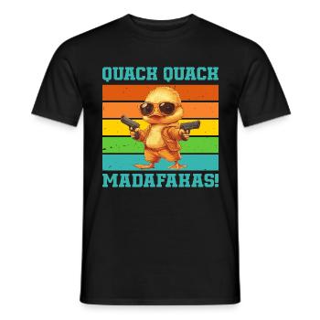 Karneval Köln QUACK QUACK MADAFAKAS Lustiges - Männer T-Shirt - Schwarz - Vorne - AI Model Male 178 light (178cm)