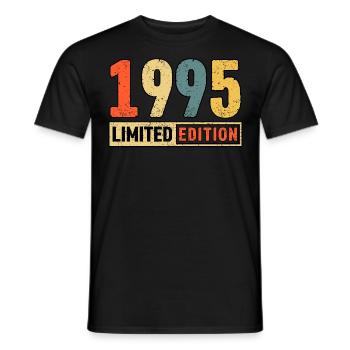 Limited Edition 1995 - Männer T-Shirt - Schwarz - Vorne - AI Model Male 178 light (178cm)