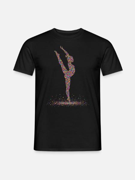 Turnen Gymnastik Turnerin Akrobatik - Männer T-Shirt - Schwarz