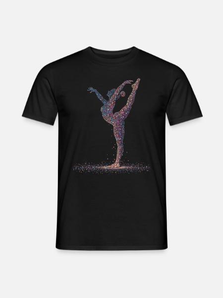 Turnen Gymnastik Turnerin Akrobatik - Männer T-Shirt - Schwarz