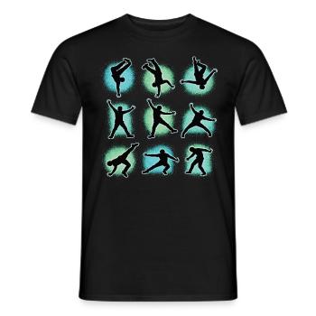 Breakdance Kids pour les Breakdancers de danse - T-shirt homme - noir - Devant - AI Model Male 178 light (178cm)