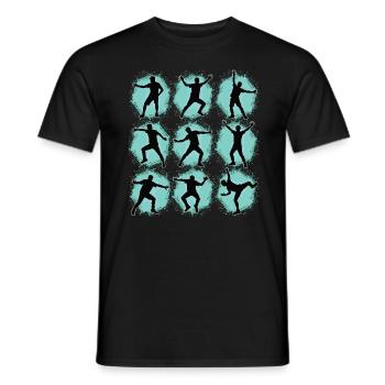 Breakdance Kids pour les Breakdancers de danse - T-shirt homme - noir - Devant - AI Model Male 178 light (178cm)