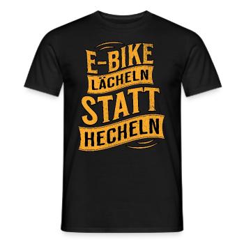 E-Bike E-Biker - Männer T-Shirt - Schwarz - Vorne - AI Model Male 178 light (178cm)