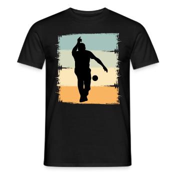 Boule Boccia Boule player - Men's T-Shirt - black - Front - AI Model Male 178 light (178cm)
