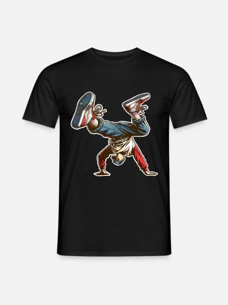 Breakdance - Männer T-Shirt - Schwarz