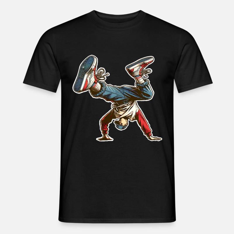 Breakdance - Männer T-Shirt - Schwarz