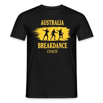 Breakdance Coach Motiv – Tänzer Outfit mit Stil - Männer T-Shirt - Schwarz - Vorne - AI Model Male 178 light (178cm)