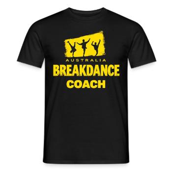 Breakdance Coach Motiv – Tänzer Outfit mit Stil - Männer T-Shirt - Schwarz - Vorne - AI Model Male 178 light (178cm)