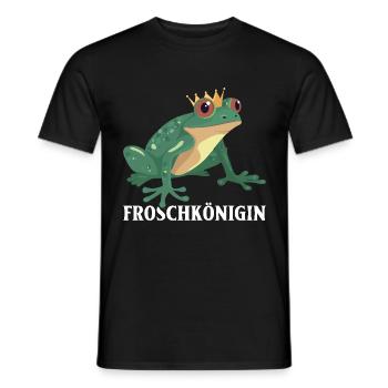 Karneval FROSCHKÖNIGIN Lustiges Frosch Kostüm - Männer T-Shirt - Schwarz - Vorne - AI Model Male 178 light (178cm)