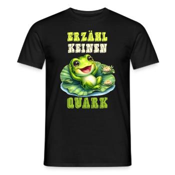 Froschkostüm ERZÄHL KEINEN QUARK Lustiges - Männer T-Shirt - Schwarz - Vorne - AI Model Male 178 light (178cm)