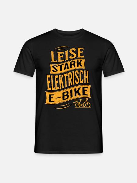 E-Bike E-Biker - Männer T-Shirt - Schwarz